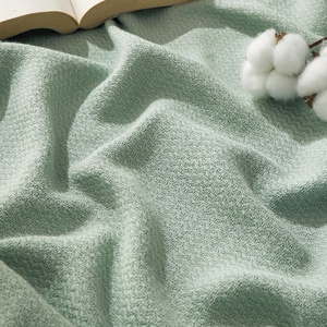 image:imageBedsure GentleSoft 100 Cotton Large Throw Blanket for Couch 50x70 inches  Breathable and Lightweight Soft Cozy Herringbone Woven Cotton Throw for Summer Spring Light Brown Office Chair Blanket03  Sage Green