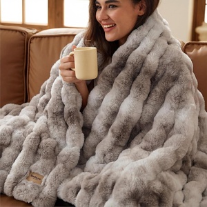 image:imageBedsure GentleSoft Bubble Faux Fur King Size Blanket for Bed Fluffy Fuzzy King Blanket for Winter Soft Cozy Faux Fur Bedding Thick Warm Plush Decor for Bedroom Tiedye Taupe 104x90Tiedye Brown