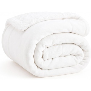 image:imageBedsure GentleSoft Sherpa Fleece Throw Blanket for Couch NonHeated Thick and Warm Throw for Women and Men Soft Fuzzy Plush Blanket for Fall Burnt Orange 50x60 Inches06  Bright White