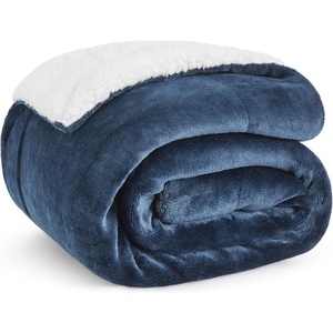 image:imageBedsure GentleSoft Sherpa Fleece Throw Blanket for Couch NonHeated Thick and Warm Throw for Women and Men Soft Fuzzy Plush Blanket for Fall Burnt Orange 50x60 Inches03  Slate Blue