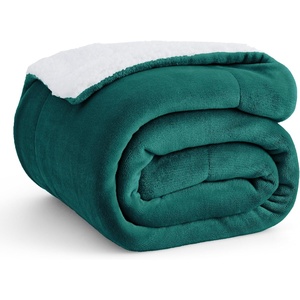 image:imageBedsure GentleSoft Sherpa Fleece Throw Blanket for Couch NonHeated Thick and Warm Throw for Women and Men Soft Fuzzy Plush Blanket for Fall Burnt Orange 50x60 Inches04  Forest Green