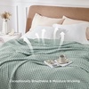 image:imageBedsure Bundle of 1 Muslin Blanket King amp 1 Waffle Blanket King