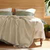 image:imageBedsure Bundle of 1 Muslin Blanket King amp 1 Waffle Blanket King