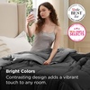 image:imageBedsure Comforters Twin XL Size Duvet Insert Quilted Down Alternative Comforter Ultra Soft Lightweight Comforter Blanket for Bed with 8 Tabs Machine Washable 68 x 92 in Light GreyGreyBlackGrey