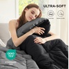image:imageBedsure Comforters Twin XL Size Duvet Insert Quilted Down Alternative Comforter Ultra Soft Lightweight Comforter Blanket for Bed with 8 Tabs Machine Washable 68 x 92 in Light GreyGreyBlackGrey