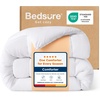 image:imageBedsure Comforters Twin XL Size Duvet Insert Quilted Down Alternative Comforter Ultra Soft Lightweight Comforter Blanket for Bed with 8 Tabs Machine Washable 68 x 92 in Light GreyGreyWhite