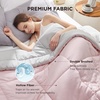 image:imageBedsure Comforters Twin XL Size Duvet Insert Quilted Down Alternative Comforter Ultra Soft Lightweight Comforter Blanket for Bed with 8 Tabs Machine Washable 68 x 92 in Light GreyGreyPinkGrey