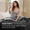 image:imageBedsure Comforters Twin XL Size Duvet Insert Quilted Down Alternative Comforter Ultra Soft Lightweight Comforter Blanket for Bed with 8 Tabs Machine Washable 68 x 92 in Light GreyGreyBlackGrey