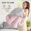 image:imageBedsure Comforters Twin XL Size Duvet Insert Quilted Down Alternative Comforter Ultra Soft Lightweight Comforter Blanket for Bed with 8 Tabs Machine Washable 68 x 92 in Light GreyGreyPinkGrey