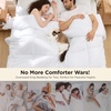 image:imageBedsure Comforters Twin XL Size Duvet Insert Quilted Down Alternative Comforter Ultra Soft Lightweight Comforter Blanket for Bed with 8 Tabs Machine Washable 68 x 92 in Light GreyGreyWhite