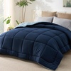 image:imageBedsure Comforters Twin XL Size Duvet Insert Quilted Down Alternative Comforter Ultra Soft Lightweight Comforter Blanket for Bed with 8 Tabs Machine Washable 68 x 92 in Light GreyGreyNavy BlueBlue