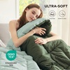 image:imageBedsure Comforters Twin XL Size Duvet Insert Quilted Down Alternative Comforter Ultra Soft Lightweight Comforter Blanket for Bed with 8 Tabs Machine Washable 68 x 92 in Light GreyGreyGreenLight Green