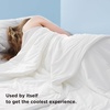 image:imageBedsure Cooling Blankets for Hot Sleepers  Cooling Comforter Lightweight Cold Summer Blanket for Night Sweats Ice Breathable Comforter for Couch Grey 50x60 InchesWhite