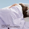 image:imageBedsure Cooling Blankets for Hot Sleepers  Cooling Comforter Lightweight Cold Summer Blanket for Night Sweats Ice Breathable Comforter for Couch Grey 50x60 InchesLavender