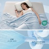 image:imageBedsure Cooling Blankets for Hot Sleepers  Cooling Comforter Lightweight Cold Summer Blanket for Night Sweats Ice Breathable Comforter for Couch Grey 50x60 InchesBlue