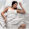 image:imageBedsure Cooling Blankets for Hot Sleepers  Cooling Comforter Lightweight Cold Summer Blanket for Night Sweats Ice Breathable Comforter for Couch Grey 50x60 InchesGrey
