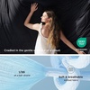 image:imageBedsure Cooling Blankets for Hot Sleepers  Cooling Comforter Lightweight Cold Summer Blanket for Night Sweats Ice Breathable Comforter for Couch Grey 50x60 InchesBlack and Grey