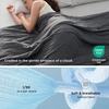 image:imageBedsure Cooling Blankets for Hot Sleepers  Cooling Comforter Lightweight Cold Summer Blanket for Night Sweats Ice Breathable Comforter for Couch Grey 50x60 InchesDark Grey