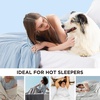 image:imageBedsure Cooling Blankets for Hot Sleepers  Cooling Comforter Lightweight Cold Summer Blanket for Night Sweats Ice Breathable Comforter for Couch Grey 50x60 InchesBlue