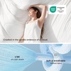image:imageBedsure Cooling Blankets for Hot Sleepers  Cooling Comforter Lightweight Cold Summer Blanket for Night Sweats Ice Breathable Comforter for Couch Grey 50x60 InchesWhite