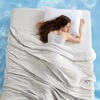 image:imageBedsure Cooling Blankets for Hot Sleepers  Cooling Comforter Lightweight Cold Summer Blanket for Night Sweats Ice Breathable Comforter for Couch Grey 50x60 InchesGrey