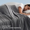 image:imageBedsure Cooling Blankets for Hot Sleepers  Cooling Comforter Lightweight Cold Summer Blanket for Night Sweats Ice Breathable Comforter for Couch Grey 50x60 InchesDark Grey