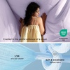 image:imageBedsure Cooling Blankets for Hot Sleepers  Cooling Comforter Lightweight Cold Summer Blanket for Night Sweats Ice Breathable Comforter for Couch Grey 50x60 InchesLavender