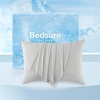 image:imageBedsure Cooling Pillow Cases Queen Size Set of 2 Grey  Cooling Sheets Queen Size Grey Bundle