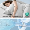 image:imageBedsure Cooling Pillow Cases Queen Size Set of 2 Grey  Cooling Sheets Queen Size Grey Bundle