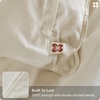 image:imageBedsure GOTS Organic Cotton Queen Duvet Cover Set Pure White 90 x 90  for Sensitive Skin8 Interior Ties Keep Insert Secure Hidden Zipper Breathable Comfort in Ivory with 2 Pillow ShamsIvory No Comforter