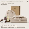 image:imageBedsure GOTS Organic Cotton Queen Duvet Cover Set Pure White 90 x 90  for Sensitive Skin8 Interior Ties Keep Insert Secure Hidden Zipper Breathable Comfort in Ivory with 2 Pillow ShamsHeathered Taupe No Comforter