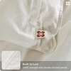 image:imageBedsure GOTS Organic Cotton Queen Duvet Cover Set Pure White 90 x 90  for Sensitive Skin8 Interior Ties Keep Insert Secure Hidden Zipper Breathable Comfort in Ivory with 2 Pillow ShamsPure White No Comforter