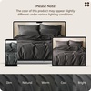 image:imageBedsure GOTS Organic Cotton Queen Duvet Cover Set Pure White 90 x 90  for Sensitive Skin8 Interior Ties Keep Insert Secure Hidden Zipper Breathable Comfort in Ivory with 2 Pillow ShamsDark Gray No Comforter