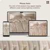 image:imageBedsure GOTS Organic Cotton Queen Duvet Cover Set Pure White 90 x 90  for Sensitive Skin8 Interior Ties Keep Insert Secure Hidden Zipper Breathable Comfort in Ivory with 2 Pillow ShamsHeathered Taupe No Comforter