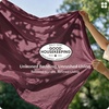 image:imageBedsure PureWoven 100 Washed Cotton Duvet Cover Set Queen Size 3PC  Linen Like Texture Percale Breathable Bedding Set for All Seasons Zipper Closure 8 Corner Ties Charcoal 90 X 9020  Burgundy No Comforter