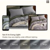 image:imageBedsure PureWoven 100 Washed Cotton Duvet Cover Set Queen Size 3PC  Linen Like Texture Percale Breathable Bedding Set for All Seasons Zipper Closure 8 Corner Ties Charcoal 90 X 9025  Grey No Comforter