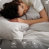 image:imageBedsure PureWoven 100 Washed Cotton Duvet Cover Set Queen Size 3PC  Linen Like Texture Percale Breathable Bedding Set for All Seasons Zipper Closure 8 Corner Ties Charcoal 90 X 9024  Light Grey No Comforter