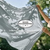 image:imageBedsure PureWoven 100 Washed Cotton Duvet Cover Set Queen Size 3PC  Linen Like Texture Percale Breathable Bedding Set for All Seasons Zipper Closure 8 Corner Ties Charcoal 90 X 9021  Pastel Blue No Comforter