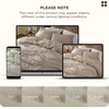 image:imageBedsure PureWoven 100 Washed Cotton Duvet Cover Set Queen Size 3PC  Linen Like Texture Percale Breathable Bedding Set for All Seasons Zipper Closure 8 Corner Ties Charcoal 90 X 9033  Slub Tannish Linen Grey No Comforter