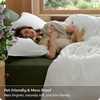 image:imageBedsure PureWoven 100 Washed Cotton Duvet Cover Set Queen Size 3PC  Linen Like Texture Percale Breathable Bedding Set for All Seasons Zipper Closure 8 Corner Ties Charcoal 90 X 9001  Natural White No Comforter