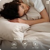 image:imageBedsure PureWoven 100 Washed Cotton Duvet Cover Set Queen Size 3PC  Linen Like Texture Percale Breathable Bedding Set for All Seasons Zipper Closure 8 Corner Ties Charcoal 90 X 9002  Oatmeal No Comforter