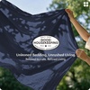 image:imageBedsure PureWoven 100 Washed Cotton Duvet Cover Set Queen Size 3PC  Linen Like Texture Percale Breathable Bedding Set for All Seasons Zipper Closure 8 Corner Ties Charcoal 90 X 9023  Navy No Comforter