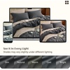 image:imageBedsure PureWoven 100 Washed Cotton Duvet Cover Set Queen Size 3PC  Linen Like Texture Percale Breathable Bedding Set for All Seasons Zipper Closure 8 Corner Ties Charcoal 90 X 9026  Charcoal No Comforter