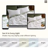 image:imageBedsure PureWoven 100 Washed Cotton Duvet Cover Set Queen Size 3PC  Linen Like Texture Percale Breathable Bedding Set for All Seasons Zipper Closure 8 Corner Ties Charcoal 90 X 9011  Bright White No Comforter