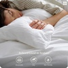 image:imageBedsure PureWoven 100 Washed Cotton Duvet Cover Set Queen Size 3PC  Linen Like Texture Percale Breathable Bedding Set for All Seasons Zipper Closure 8 Corner Ties Charcoal 90 X 9011  Bright White No Comforter