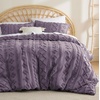 image:imageBedsure Queen Size Lilac Cooling Sheet Set and Boho Duvet Cover Set with Pillow Shams  All Seasons Bedding