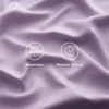 image:imageBedsure Queen Size Lilac Cooling Sheet Set and Boho Duvet Cover Set with Pillow Shams  All Seasons Bedding