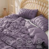 image:imageBedsure Queen Size Lilac Cooling Sheet Set and Boho Duvet Cover Set with Pillow Shams  All Seasons Bedding