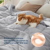 image:imageBedsure Twin XL Comforter  Twin XL Duvet Insert for All Season UltraSoft Quilted Down Alternative Comforter Blanket for Bed with 4 Tabs Machine Washabl Beige 68x92 inLight Grey