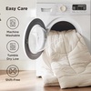 image:imageBedsure Twin XL Comforter  Twin XL Duvet Insert for All Season UltraSoft Quilted Down Alternative Comforter Blanket for Bed with 4 Tabs Machine Washabl Beige 68x92 inCream